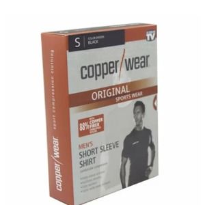 Copper Wear Short Sleeve Shirt - Black, Size Small MTS01